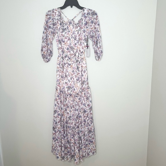 NWT 1. State Smocked Floral Summer Maxi Dress XXS - Picture 2 of 5
